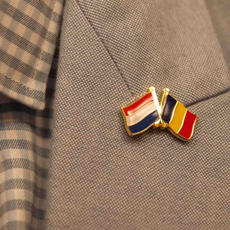Nederlandse en Belgische vlag, zacht emaillen pins