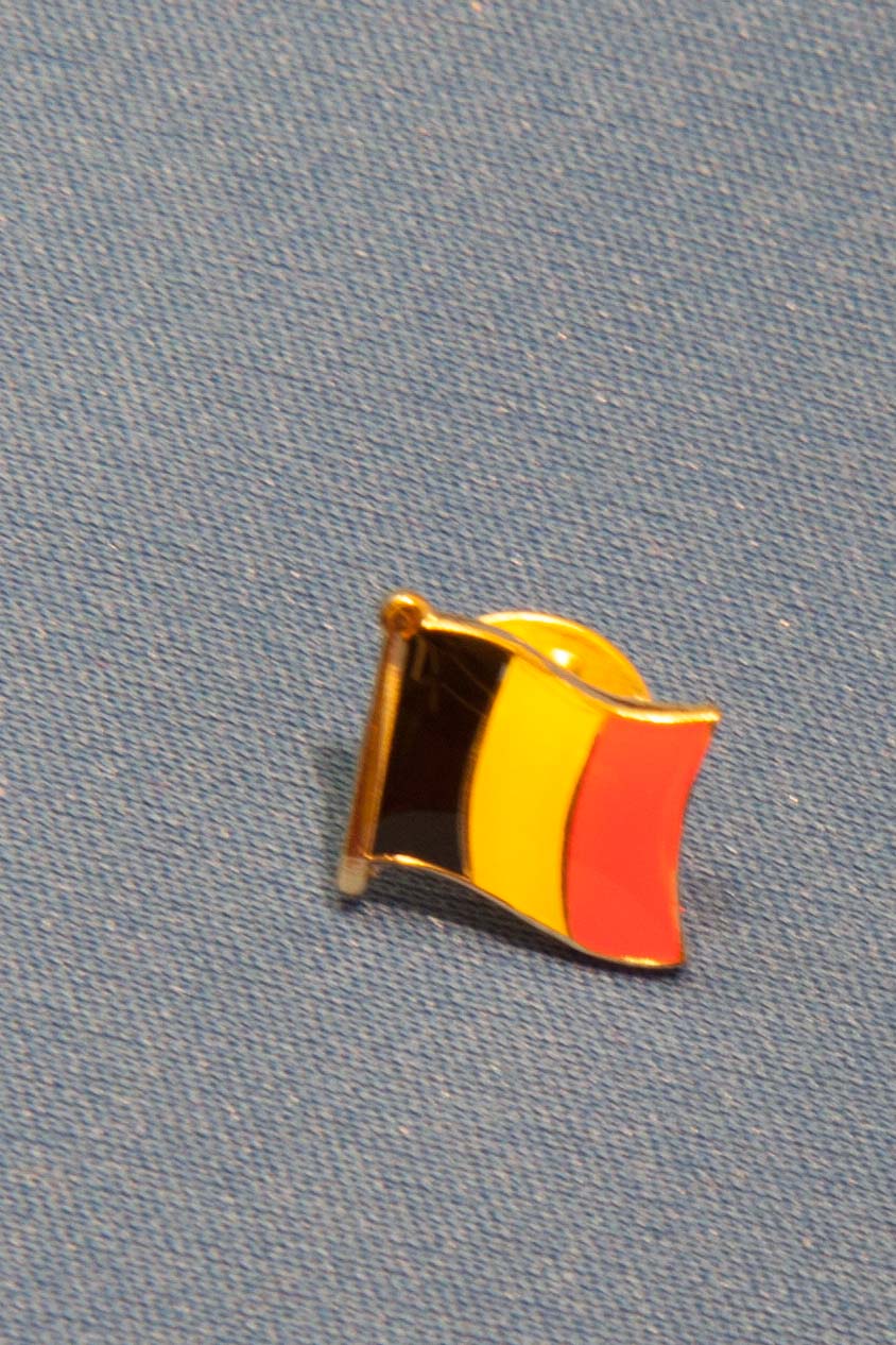 Belgische vlag, zacht emaillen pins, met magneetsluiting